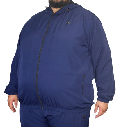 Blusa Esportiva Microfibra Plus Size Tormenta Com Zíper