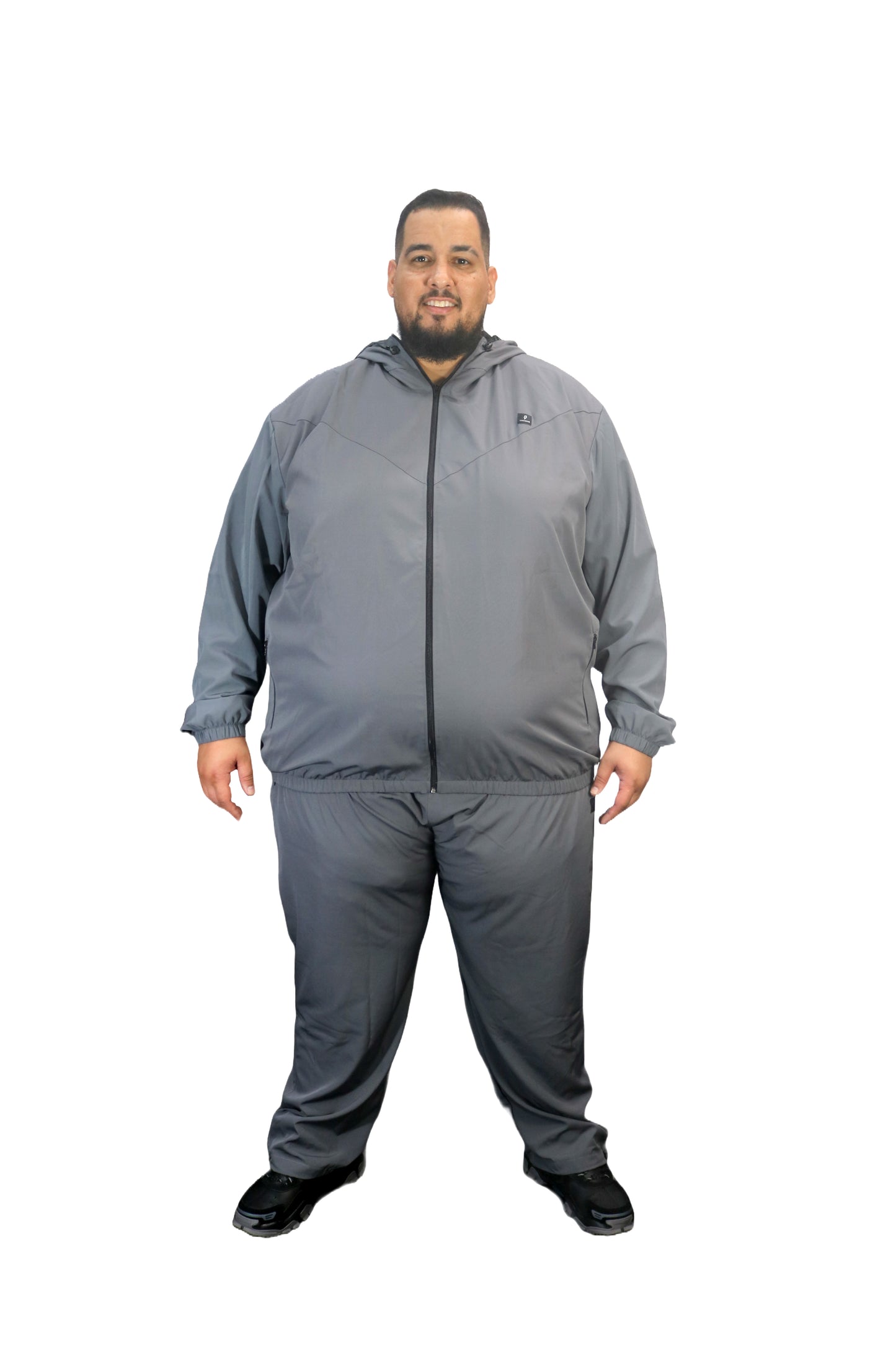 Blusa Esportiva Microfibra Plus Size Tormenta Com Zíper