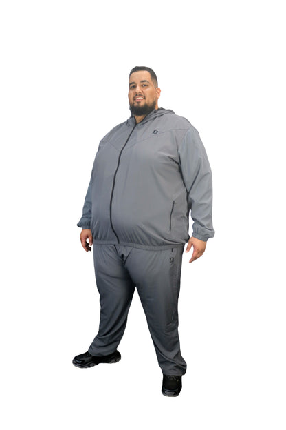 Blusa Esportiva Microfibra Plus Size Tormenta Com Zíper