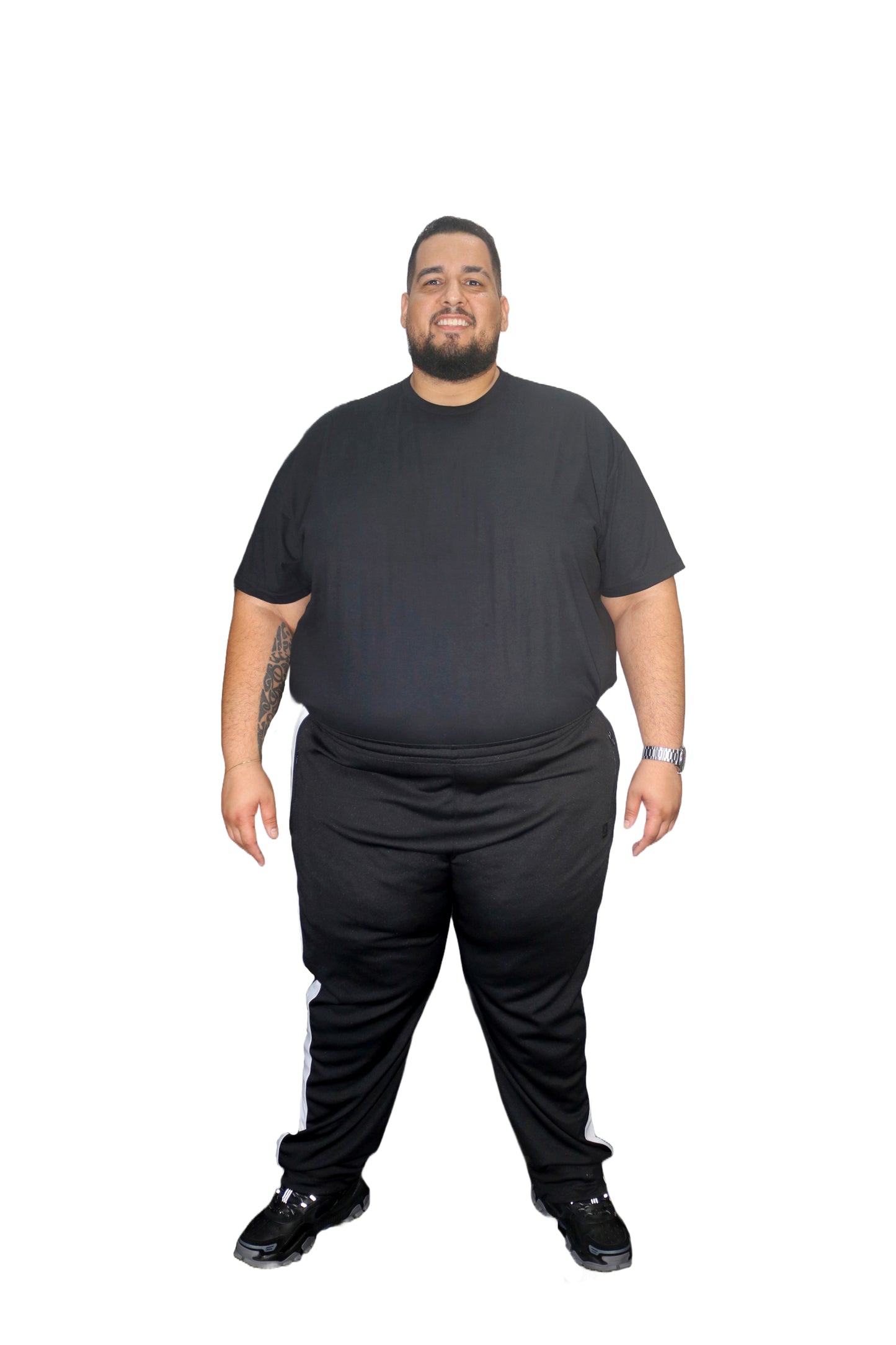 Calça Esportiva Helanca Plus Size Tormenta Com Zíper