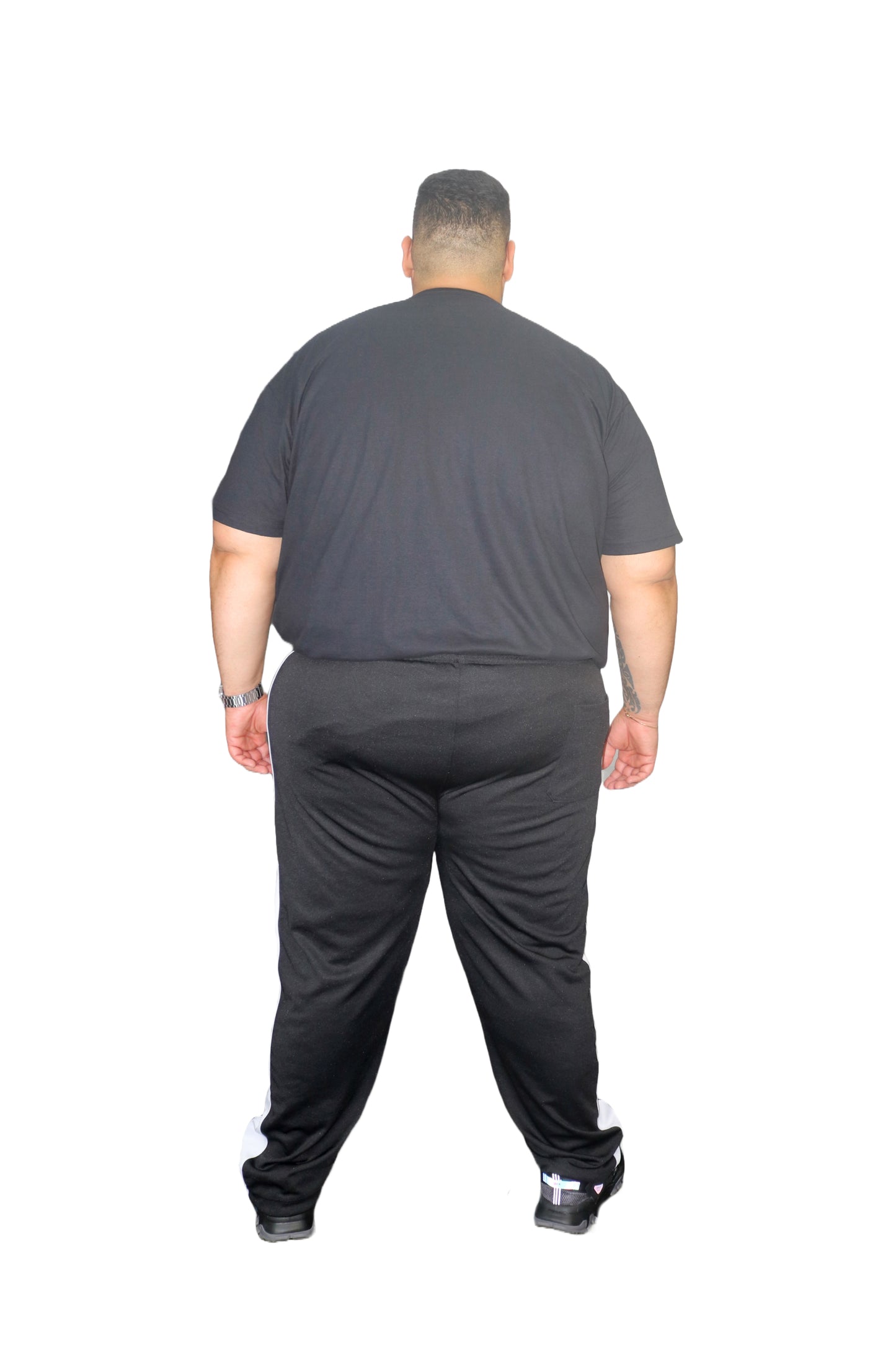 Calça Esportiva Helanca Plus Size Tormenta Com Zíper