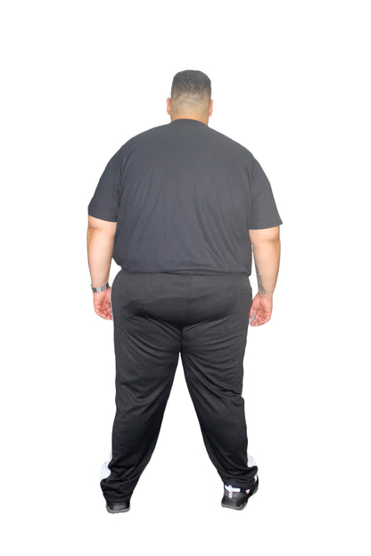 Calça Esportiva Helanca Plus Size Tormenta Com Zíper