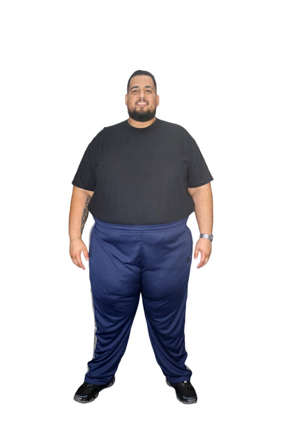 Calça Esportiva Helanca Plus Size Tormenta Com Zíper