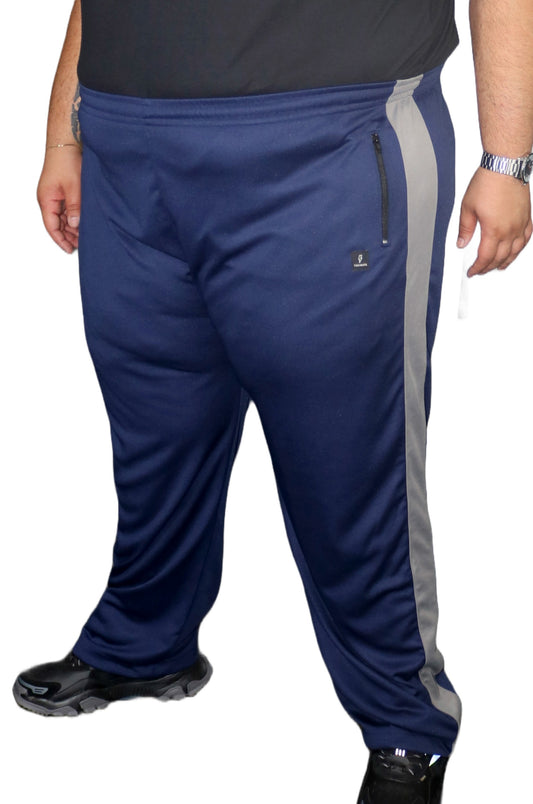 Calça Esportiva Helanca Plus Size Tormenta Com Zíper