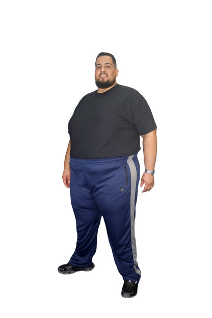 Calça Esportiva Helanca Plus Size Tormenta Com Zíper