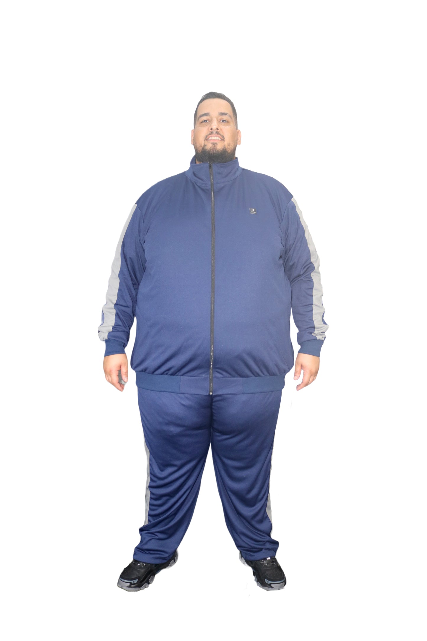 Blusa Esportiva Helanca Plus Size Tormenta Com Zíper