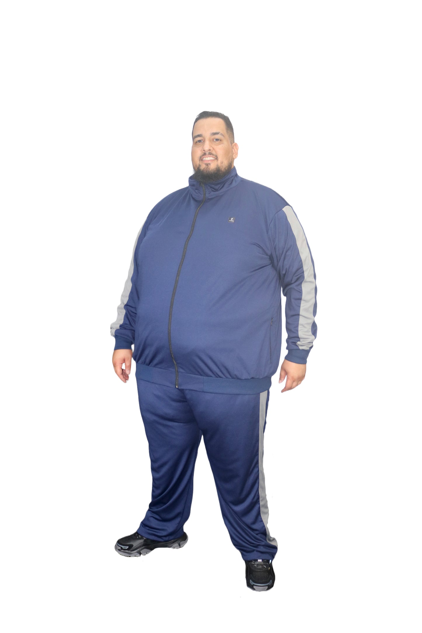 Blusa Esportiva Helanca Plus Size Tormenta Com Zíper