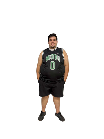 Regata Basquete Boston Plus Size Tormenta