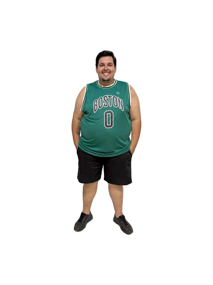 Regata Basquete Boston Plus Size Tormenta