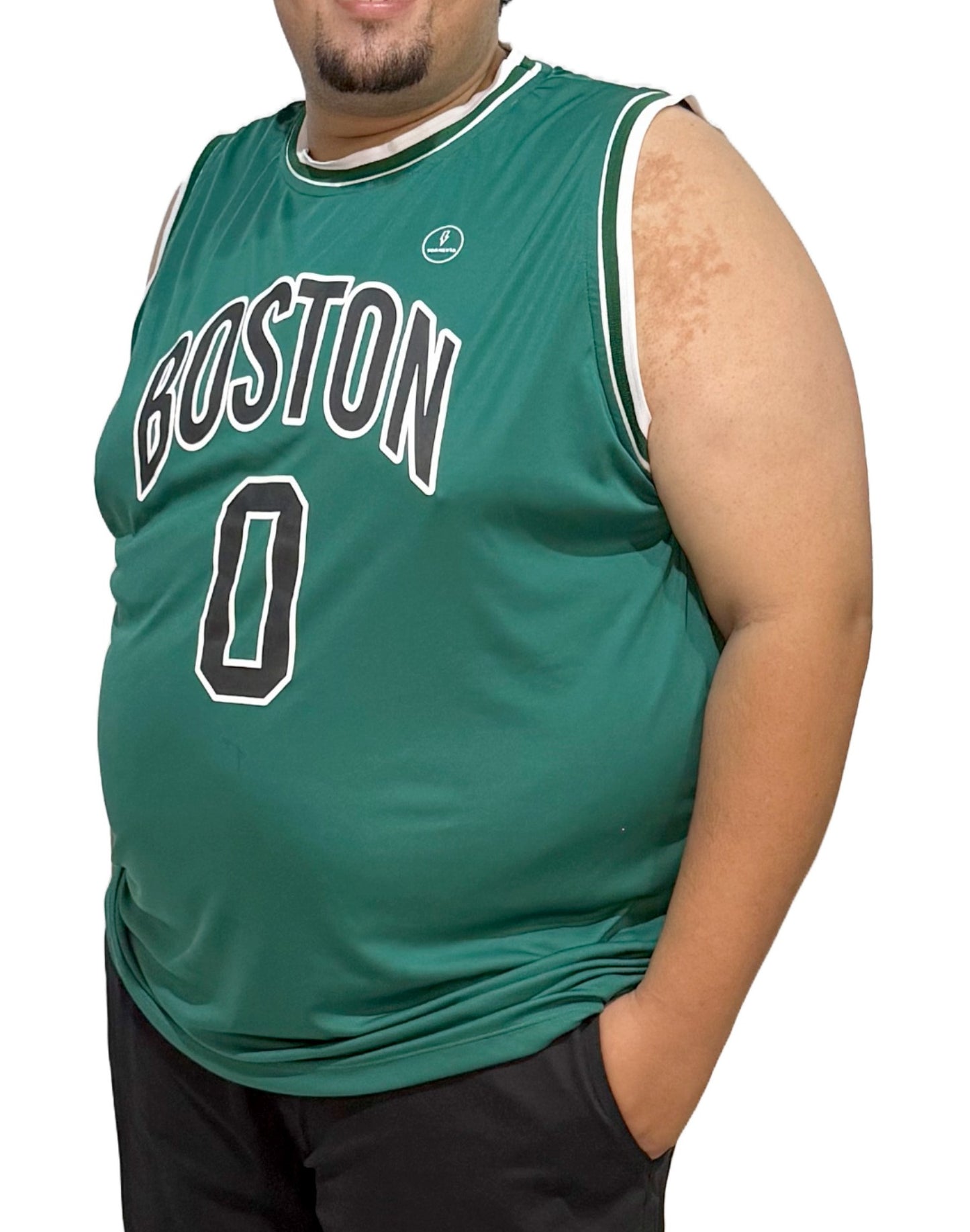 Regata Basquete Boston Plus Size Tormenta