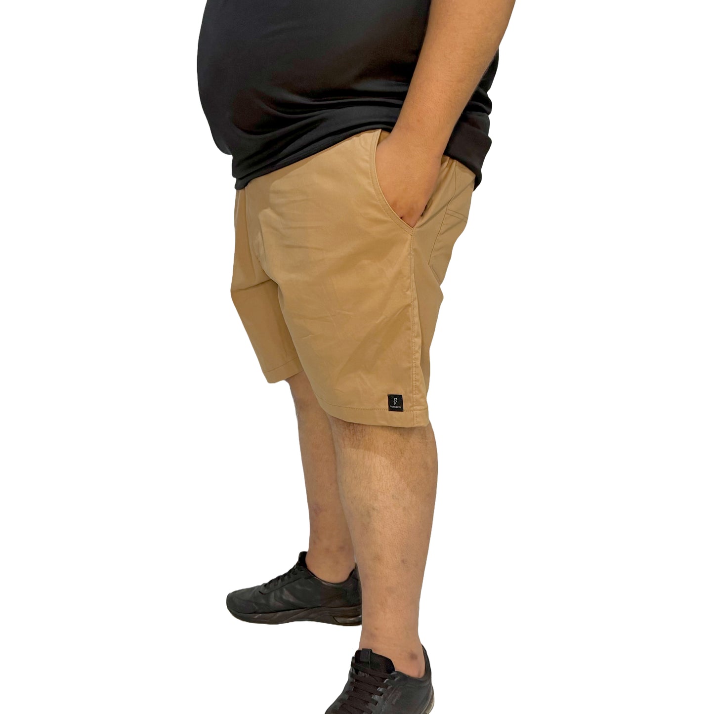 Shorts Sarja Elastano Plus Size Tormenta