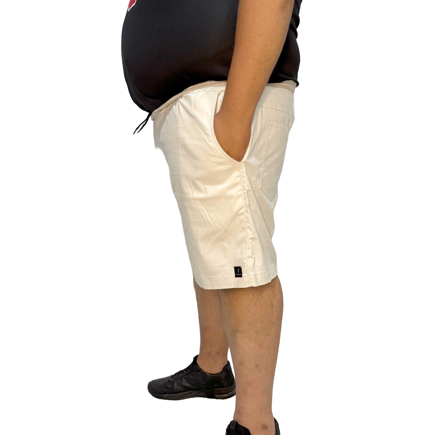 Shorts Sarja Elastano Plus Size Tormenta