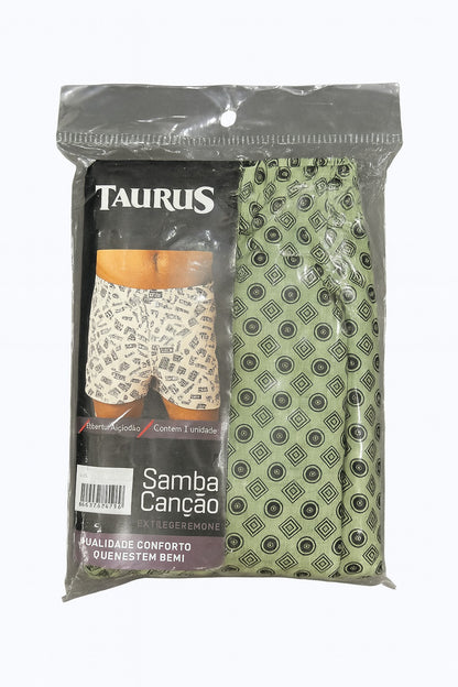 Cueca Samba Canção Estampada Adulto Algodão Taurus