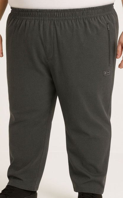 Calça Microfibra Plus Size Tormenta Com Zíper