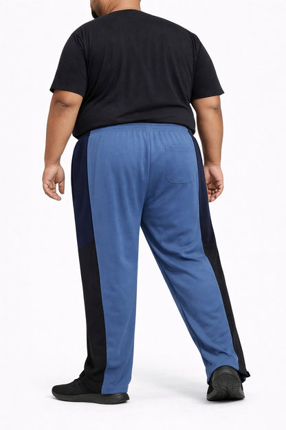 Calça Esportiva Helanca Plus Size Tormenta Com Zíper Detalhada