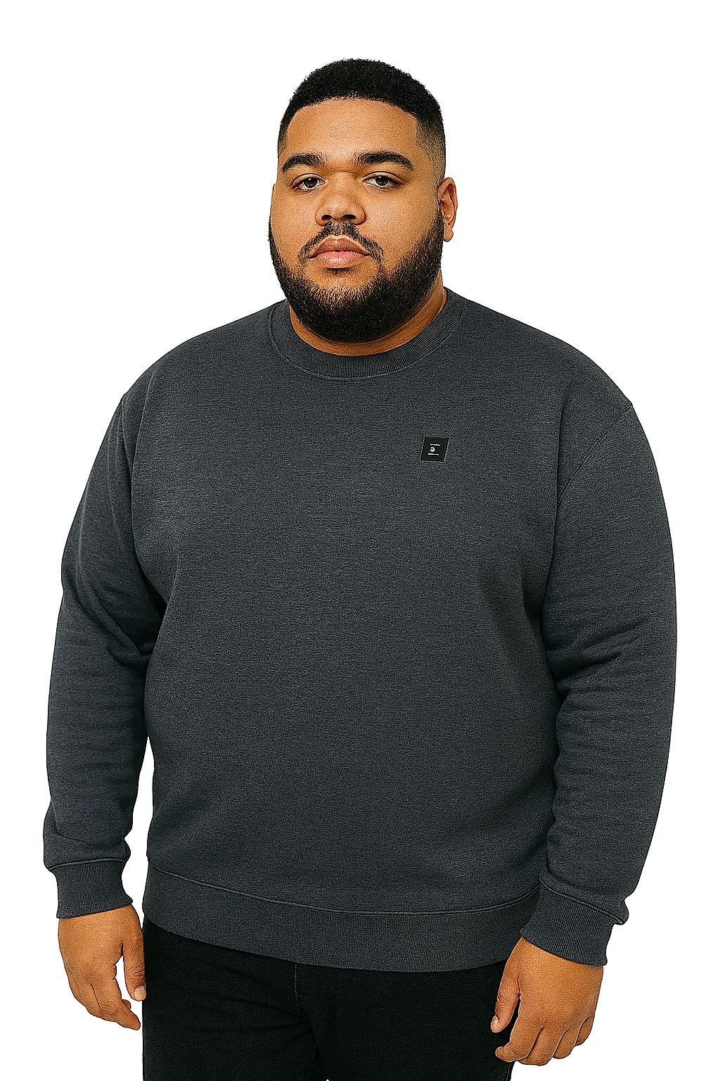 Blusa Moletom Careca Plus Size Tormenta