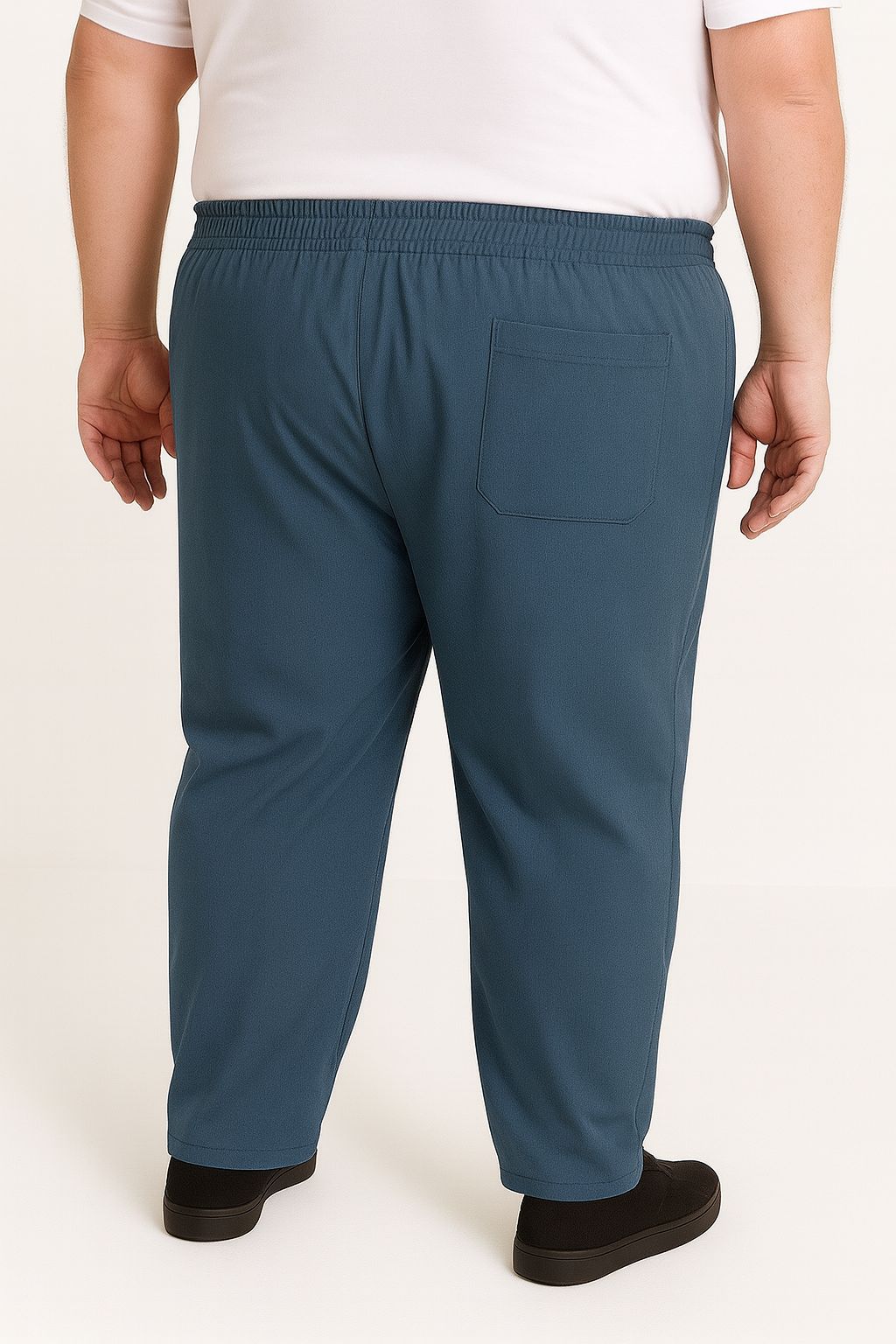 Calça Microfibra Plus Size Tormenta Com Zíper