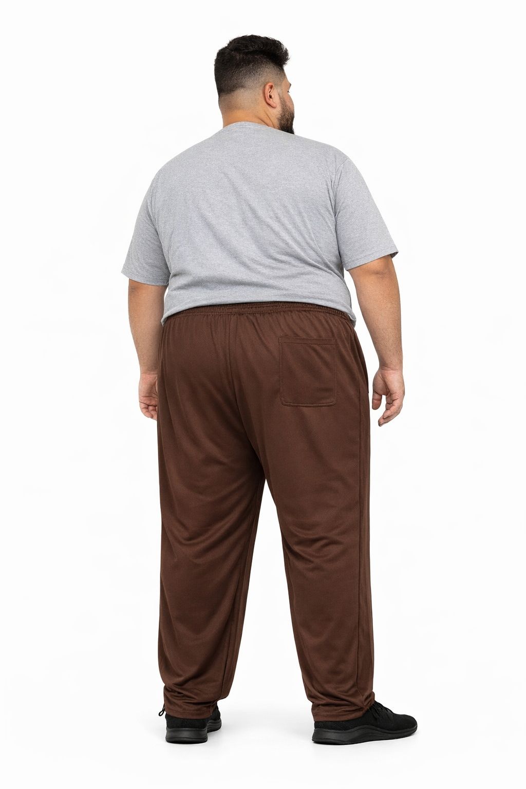 Calça Esportiva Helanca Plus Size Tormenta Com Zíper Lisa