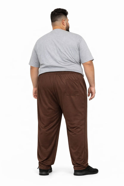 Calça Esportiva Helanca Plus Size Tormenta Com Zíper Lisa