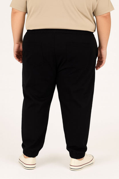 Calça Jogger Sarja Elastano Plus Size Tormenta