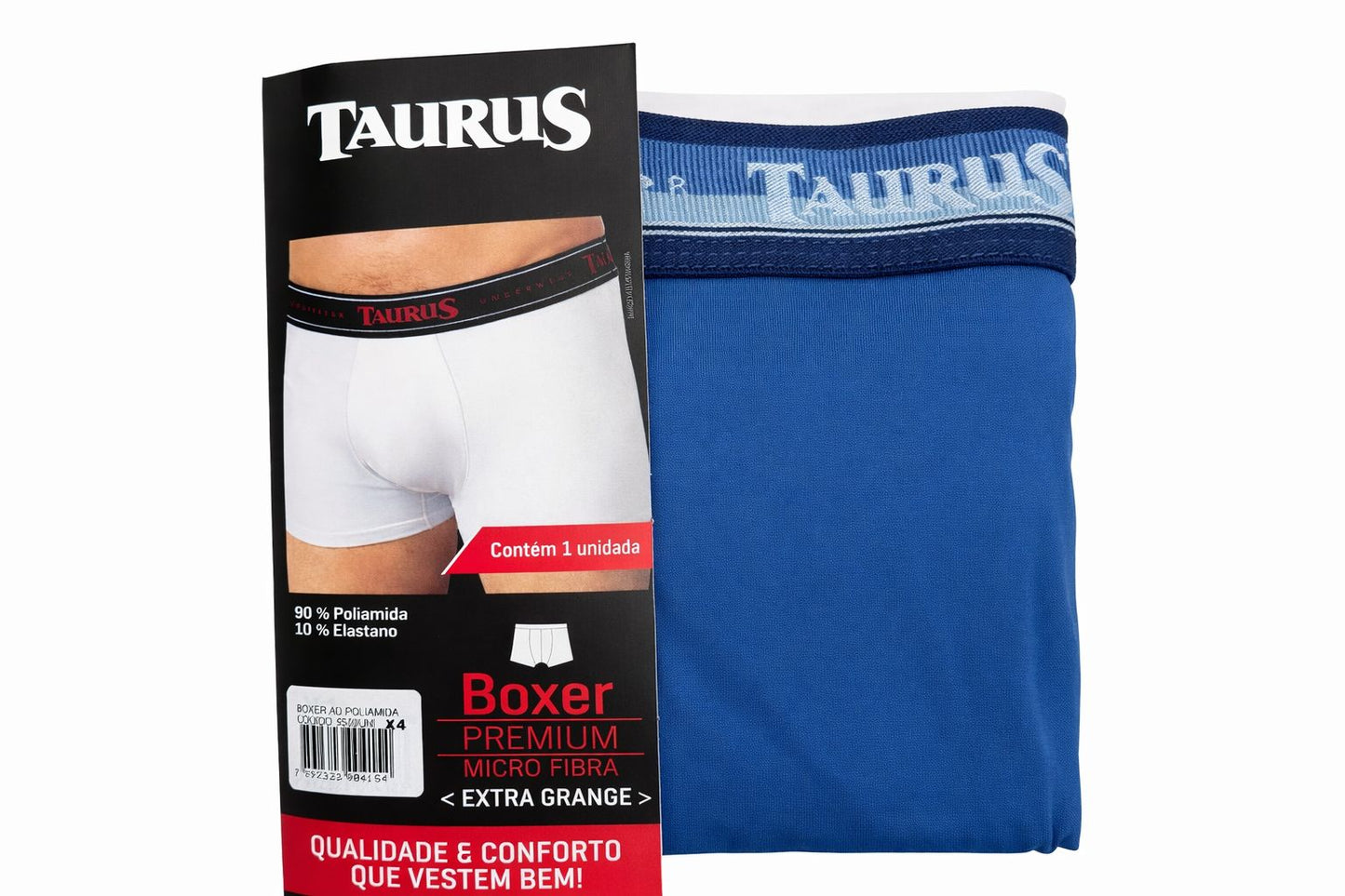 Cueca Boxer Adulto Microfibra Poliamida Taurus