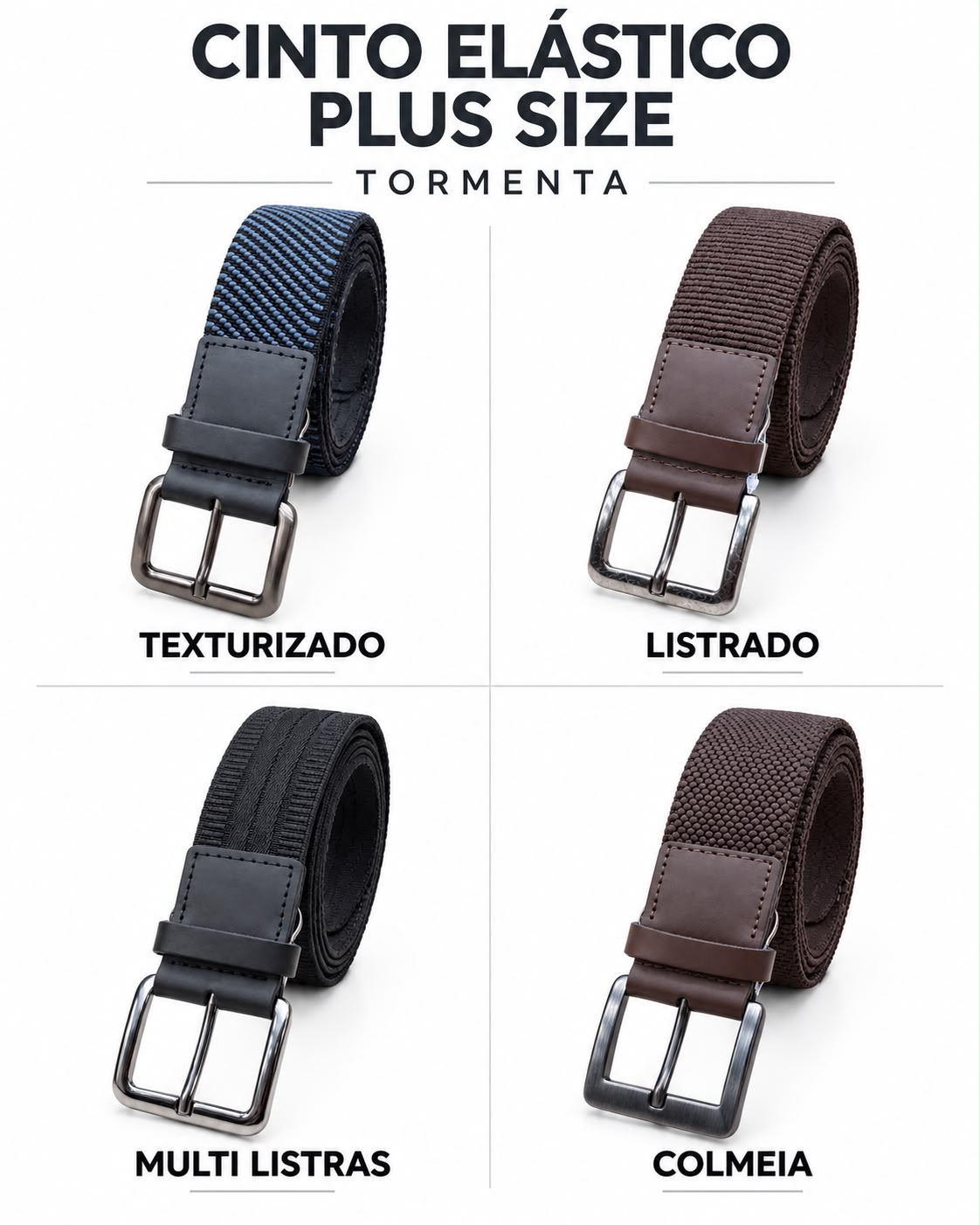 Cinto Elástico Plus Size Tormenta