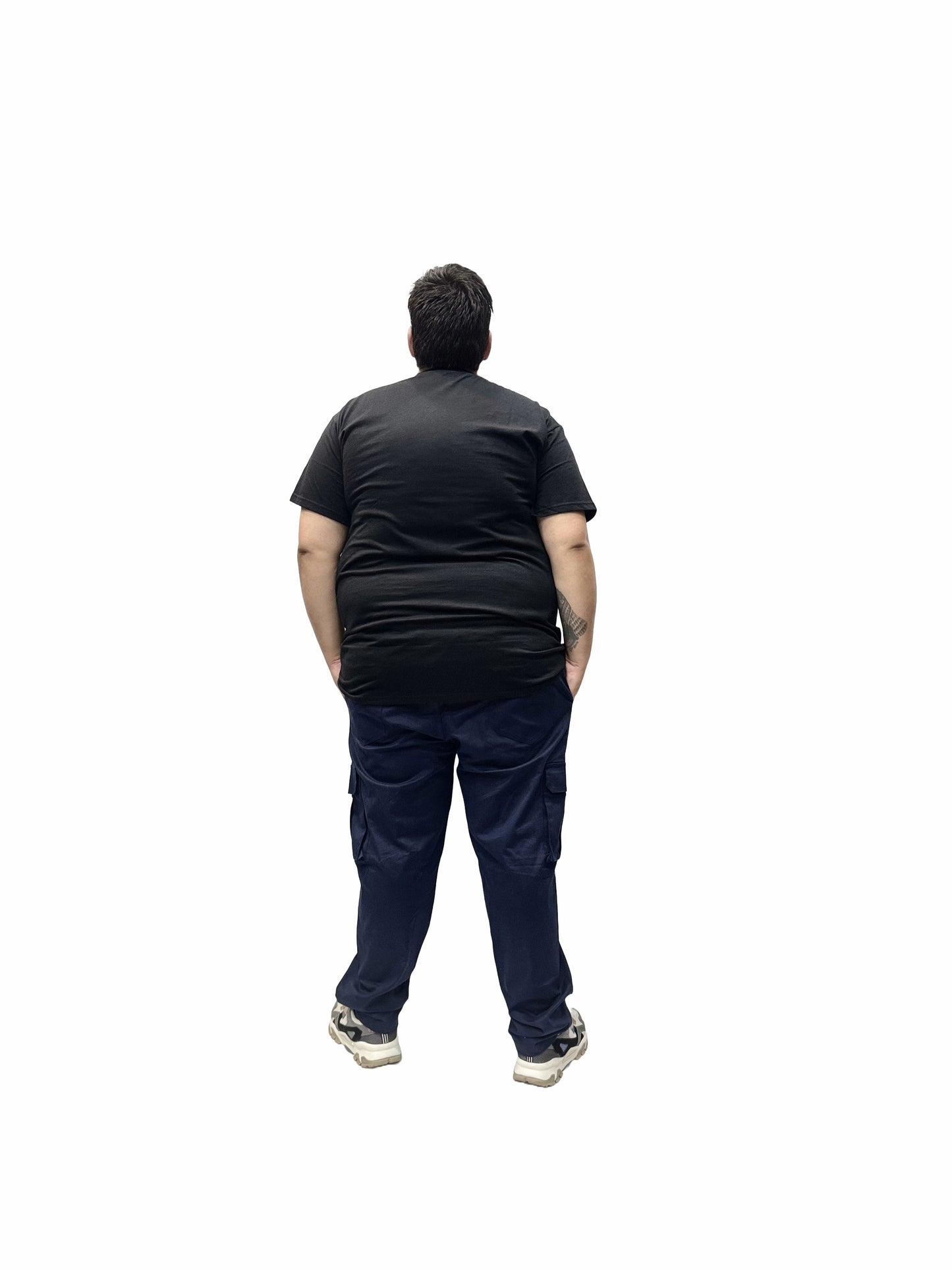 Calça Cargo Sarja Elastano Plus Size Tormenta