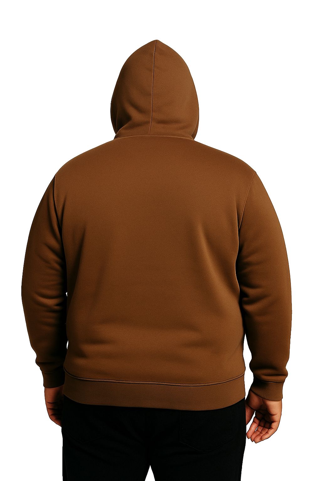 Blusa Moletom Canguru Plus Size Tormenta Com Zíper