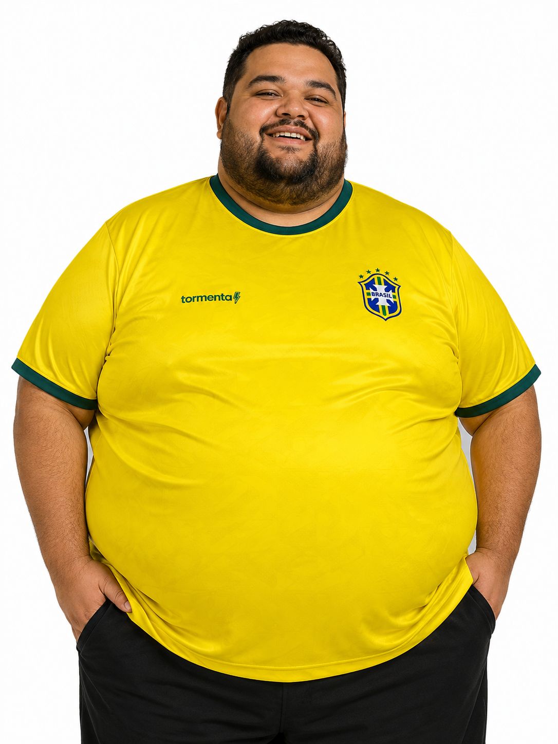 Camisa Brasil Tormenta Plus Size