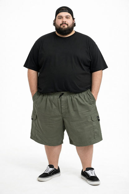 Bermuda Sarja Cargo Plus Size Tormenta