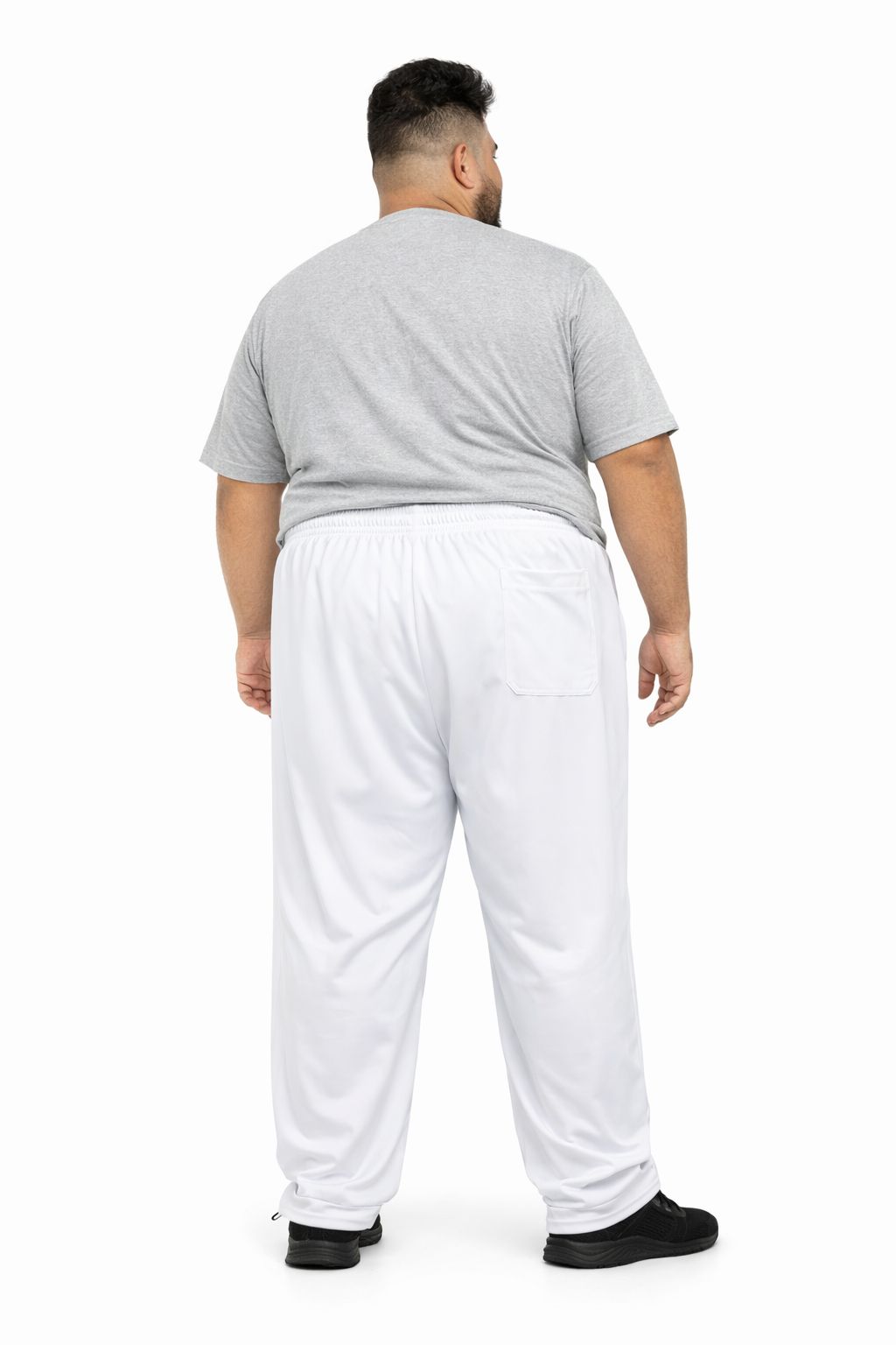 Calça Esportiva Helanca Plus Size Tormenta Com Zíper Lisa