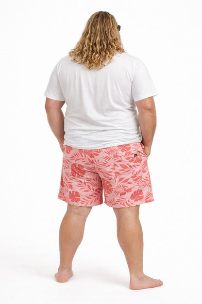 Shorts Tactel Floral Plus Size Tormenta