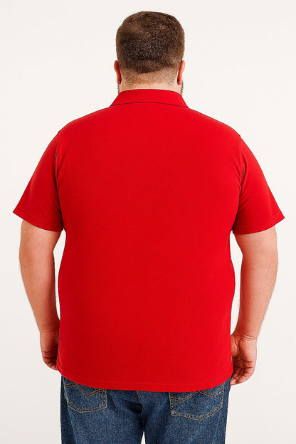 Camiseta Polo Lisa Plus Size Mepase