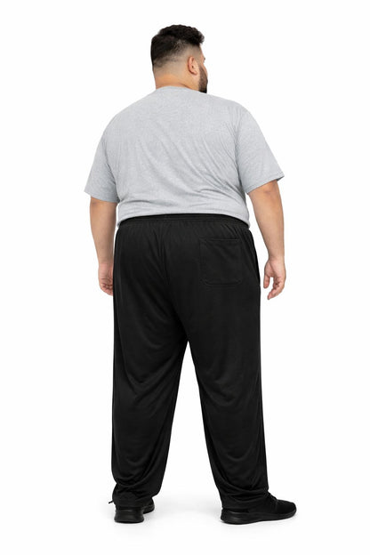 Calça Esportiva Helanca Plus Size Tormenta Com Zíper Lisa