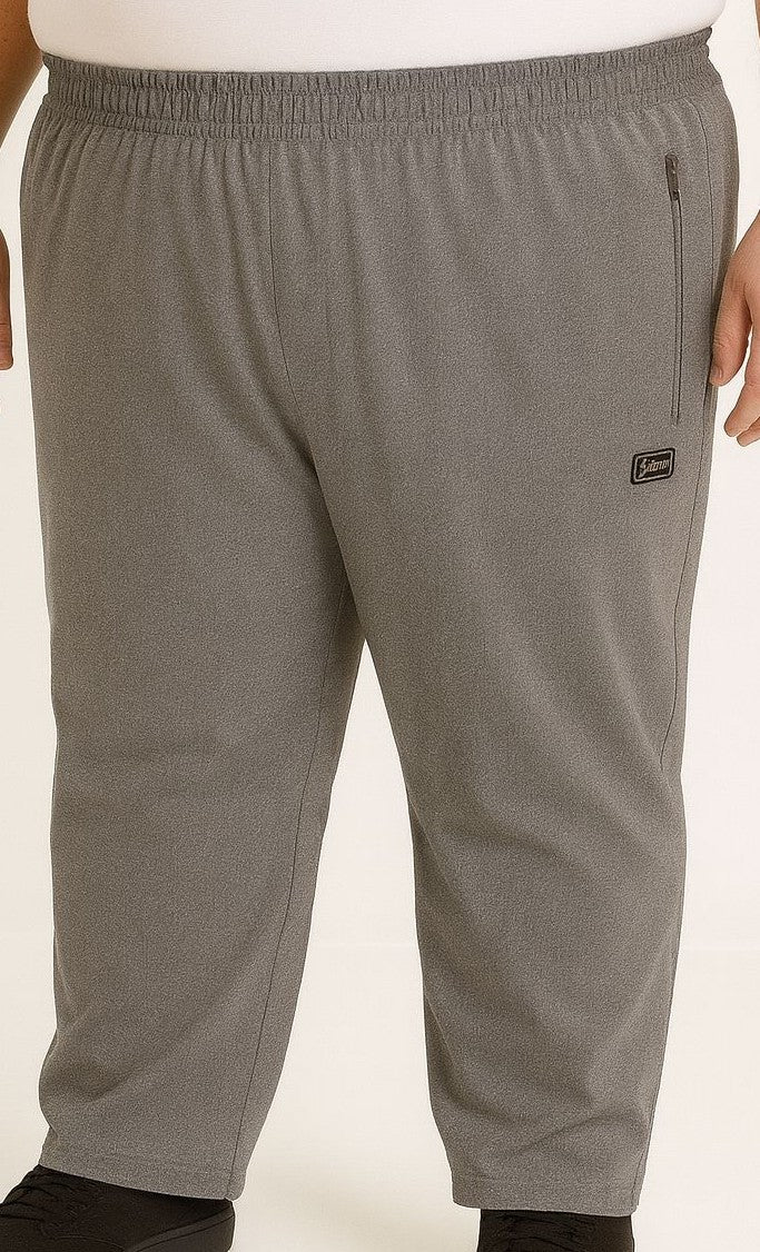 Calça Microfibra Plus Size Tormenta Com Zíper