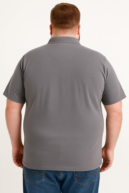 Camiseta Polo Lisa Plus Size Mepase