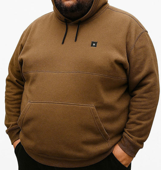 Blusa Moletom Canguru Fechado Plus Size Tormenta