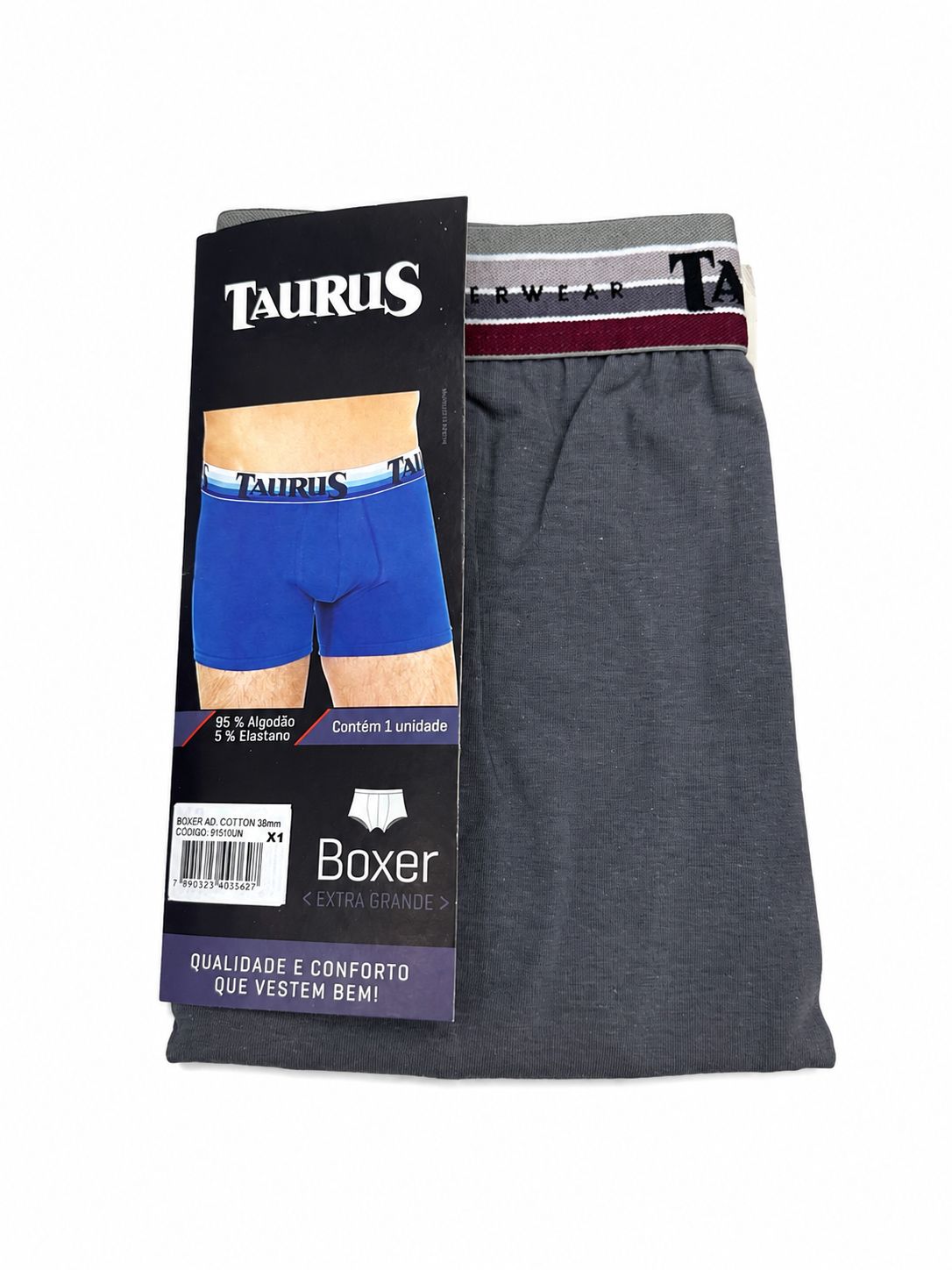 Cueca Boxer Adulto Algodão Taurus
