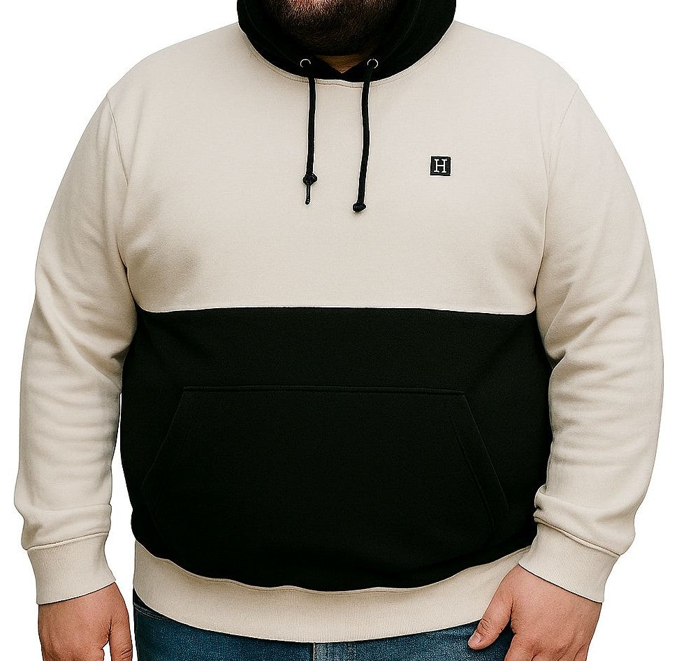 Blusa Moletom Canguru Fechado Plus Size Tormenta