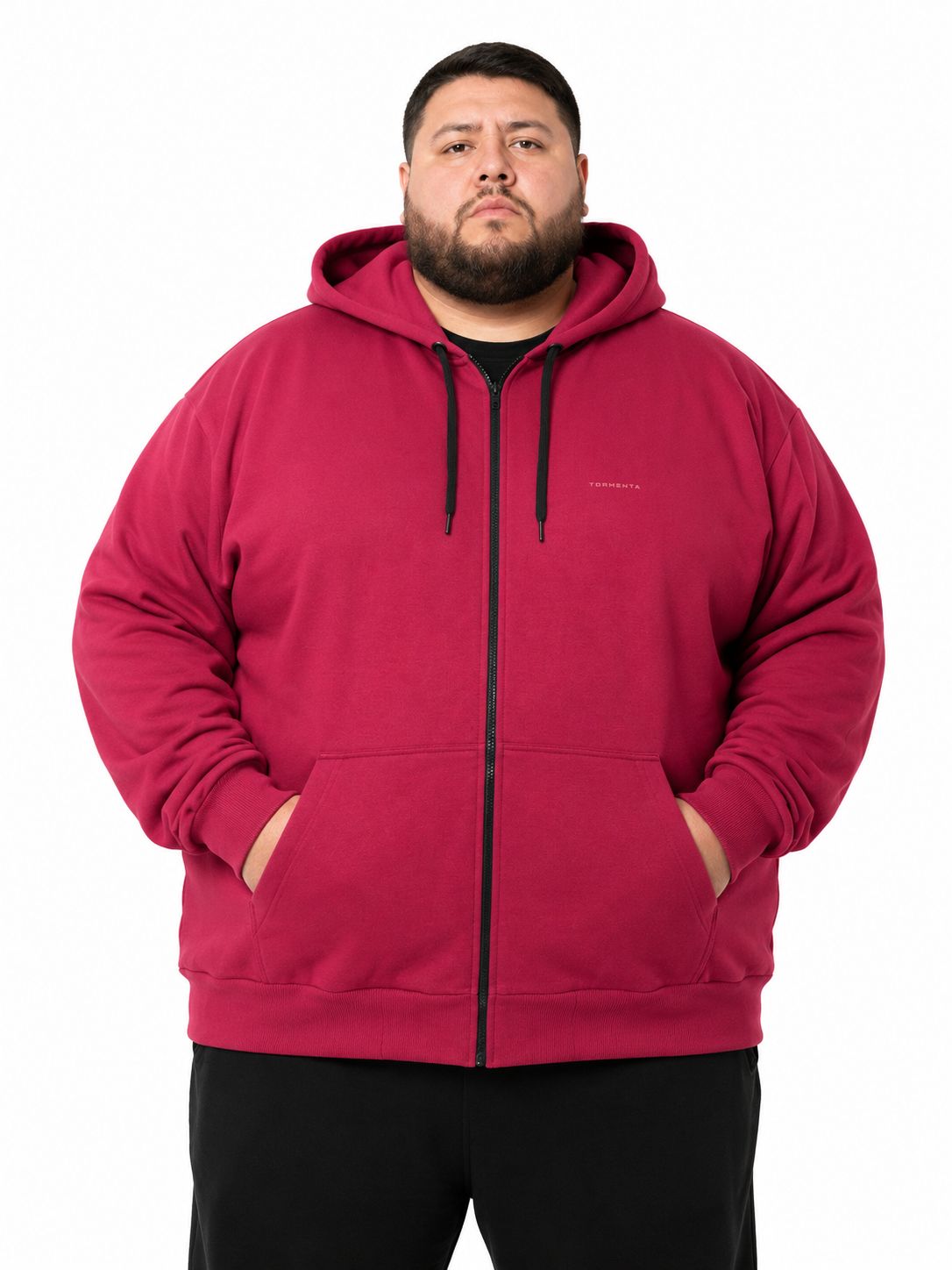 Blusa Moletom Zíper Plus Size Tormenta