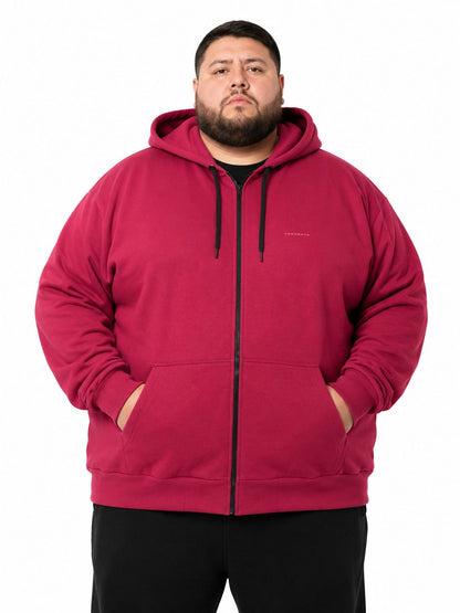 Blusa Moletom Zíper Plus Size Tormenta
