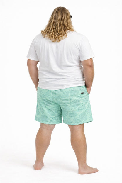 Shorts Tactel Floral Plus Size Tormenta