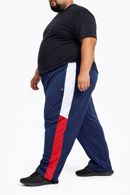Calça Esportiva Helanca Plus Size Tormenta Com Zíper Detalhada