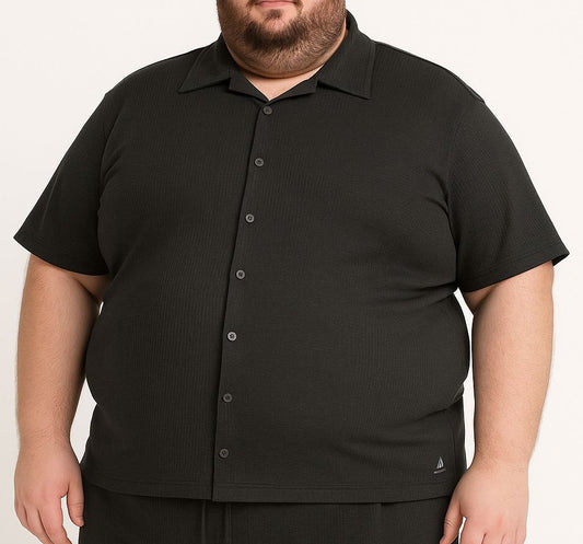 Camisa Waffle Plus Size Tormenta