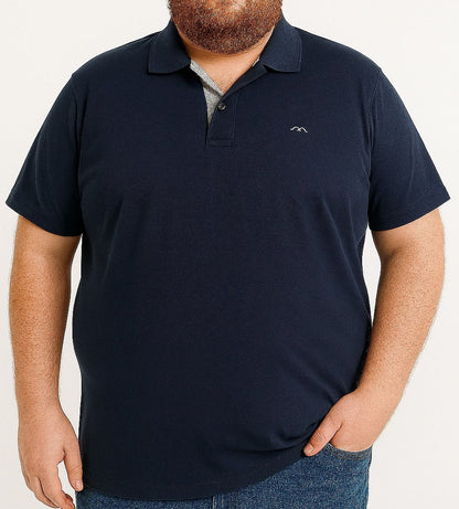 Camiseta Polo Lisa Plus Size Mepase