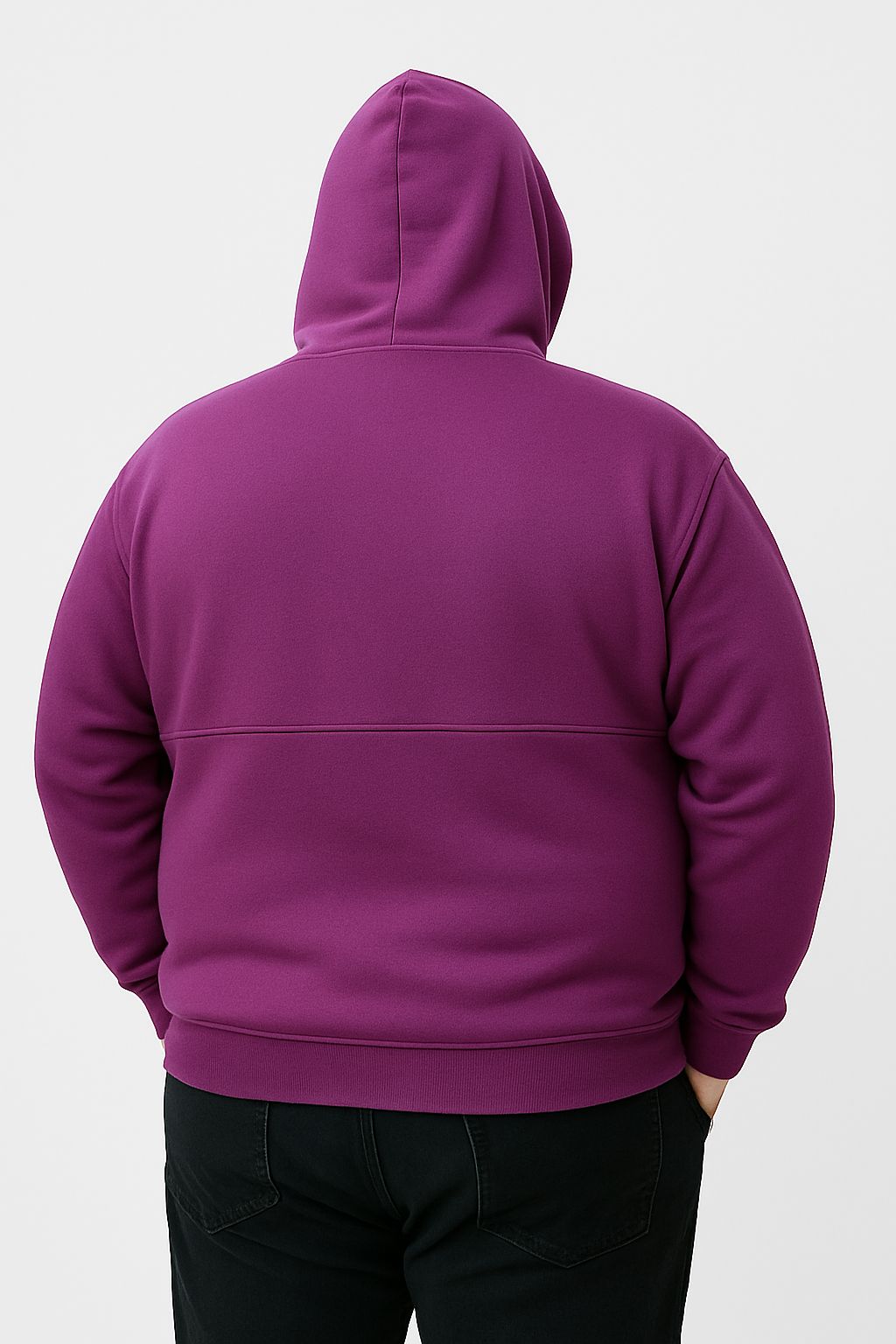 Blusa Moletom Canguru Fechado Plus Size Tormenta