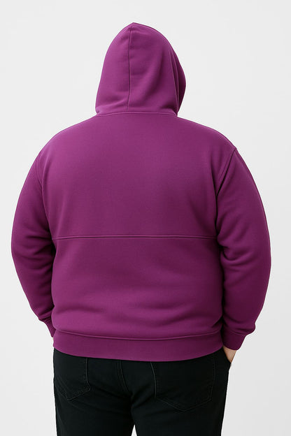 Blusa Moletom Canguru Fechado Plus Size Tormenta