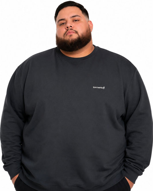 Blusa Moletom Careca Plus Size Tormenta