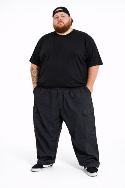 Calça Cargo Sarja Elastano Plus Size Tormenta