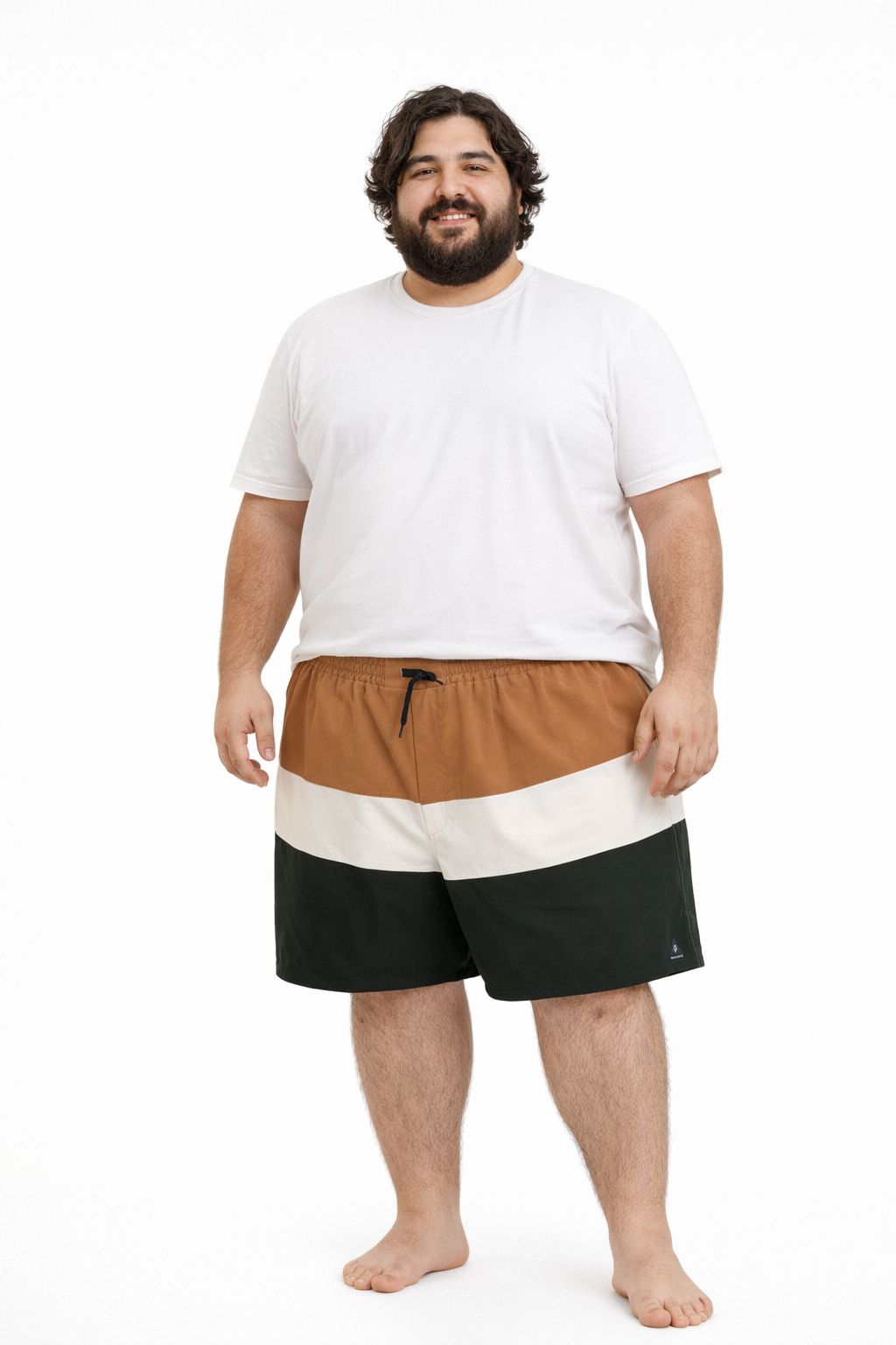 Shorts Tactel Elastano Plus Size Tormenta